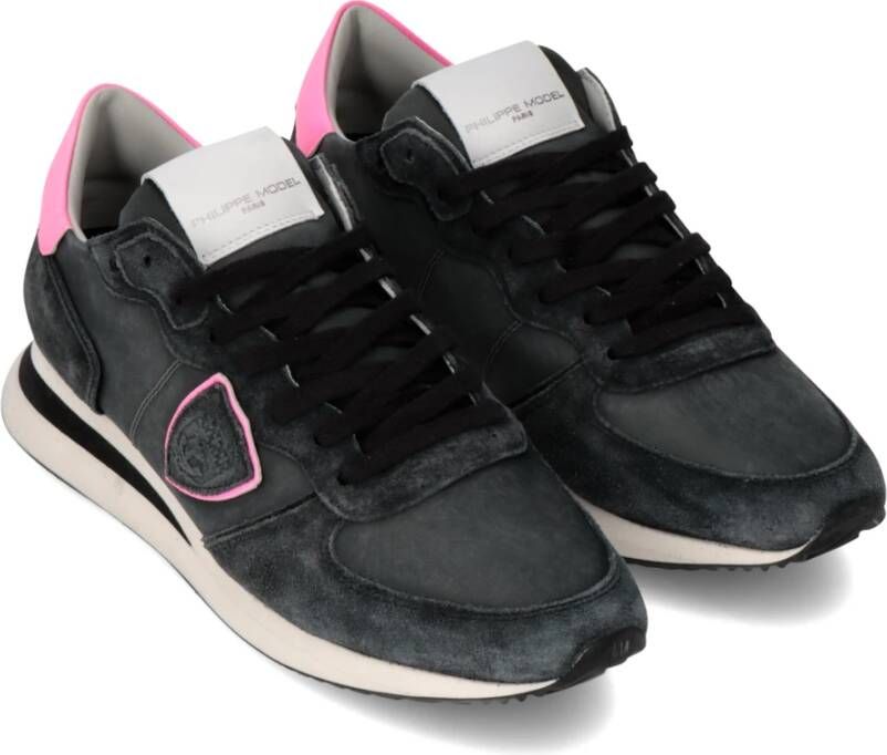 Philippe Model Zwarte Fuchsia Hardloopschoenen Trpx Black Dames