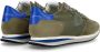 Philippe Model Blauw Groen Nylon Leren Sneakers voor Heren Green Heren - Thumbnail 3