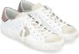 Philippe Model Witte Leren Casual Sneakers voor Vrouwen White Dames - Thumbnail 3
