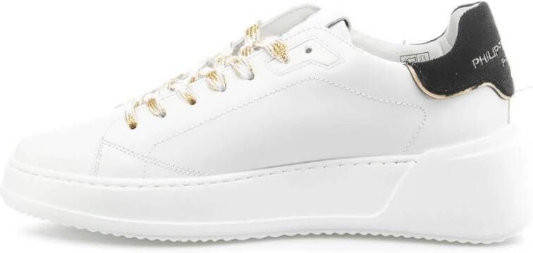 Philippe Model Witte Leren Sneakers voor Dames Aw23 Wit Dames