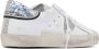 Philippe Model Lage Leren Sneaker met Suede en Glitter Inzetstukken White Dames - Thumbnail 9