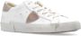 Philippe Model Witte Lage Sneakers van Leer voor Dames White Dames - Thumbnail 4