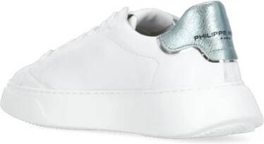 Philippe Model Witte Leren Sneakers voor Dames Wit Dames