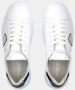 Philippe Model Minimalistische witte sneakers met camouflage-patch White Heren - Thumbnail 3