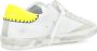 Philippe Model Paris X Leren Sneakers in Wit en Geel White Heren - Thumbnail 7