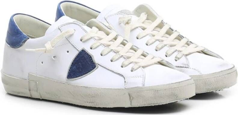 Philippe Model Stijlvolle witte sneakers voor heren Wit Heren