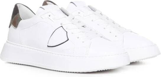 Philippe Model Stijlvolle witte sneakers voor heren Wit Heren