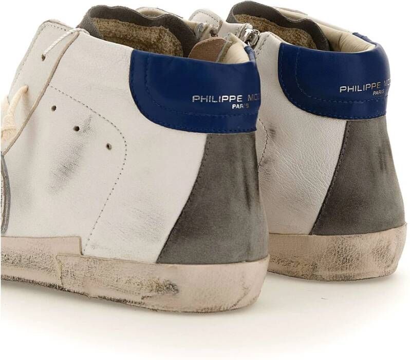 Philippe Model Stijlvolle Witte Sneakers voor Mannen Wit Heren