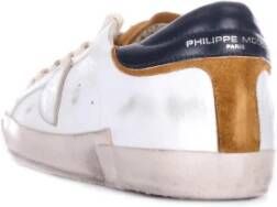 Philippe Model Stijlvolle Herensneakers met Logo Detail Wit Heren