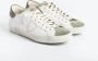 Philippe Model Vintage Gewassen Leren Sneakers met Militaire Suede Details Beige Heren - Thumbnail 15