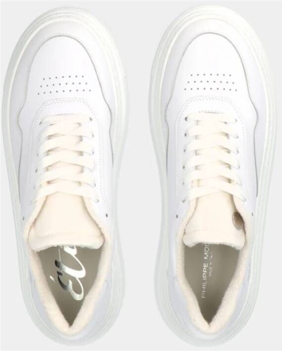 Philippe Model Etienne Veau Eigentijdse Minimalistische Sneaker Wit Heren