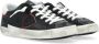 Philippe Model Paris X Leren Sneakers in Zwart en Rood Black Heren - Thumbnail 11