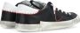 Philippe Model Paris X Leren Sneakers in Zwart en Rood Black Heren - Thumbnail 12