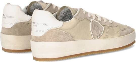 Philippe Model Stedelijke sneaker met minimalistisch design Beige Heren