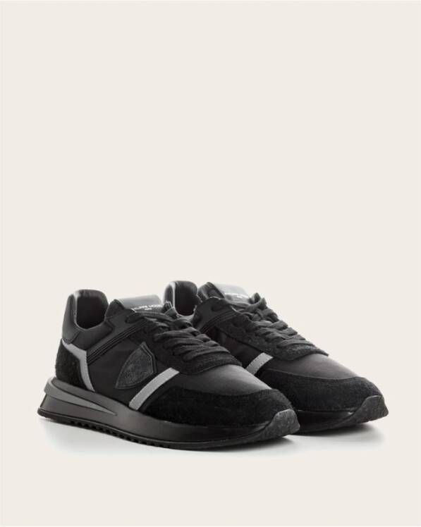 Philippe Model Stijlvolle Basket Sneakers Black Heren