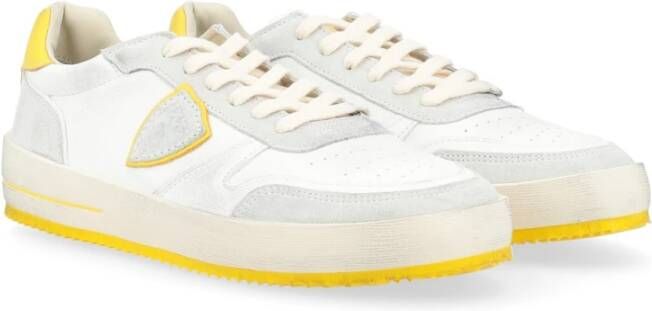 Philippe Model Stijlvolle lage herensneakers White Heren