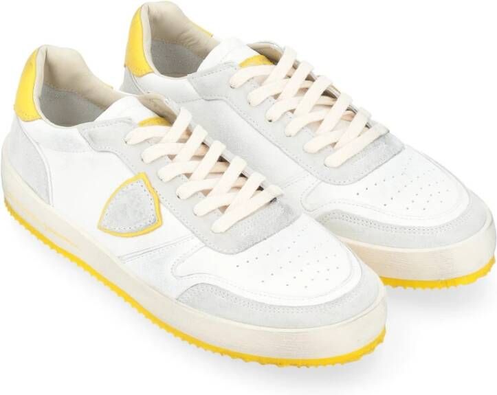 Philippe Model Stijlvolle lage herensneakers White Heren