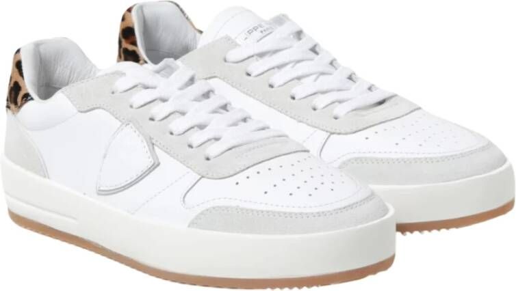 Philippe Model Stijlvolle Lage Sneakers voor Vrouwen White Dames