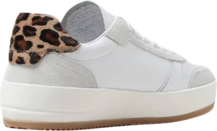 Philippe Model Stijlvolle Lage Sneakers voor Vrouwen White Dames