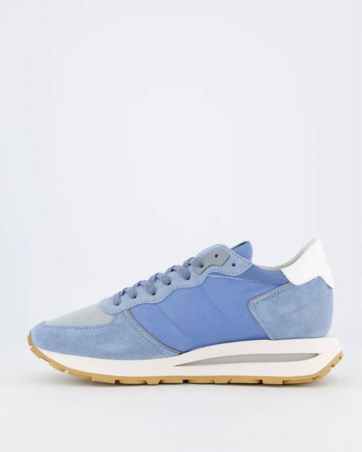 Philippe Model Stijlvolle Lage Top Sneakers Blue Heren