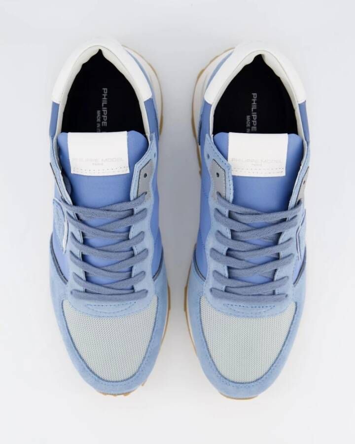 Philippe Model Stijlvolle Lage Top Sneakers Blue Heren