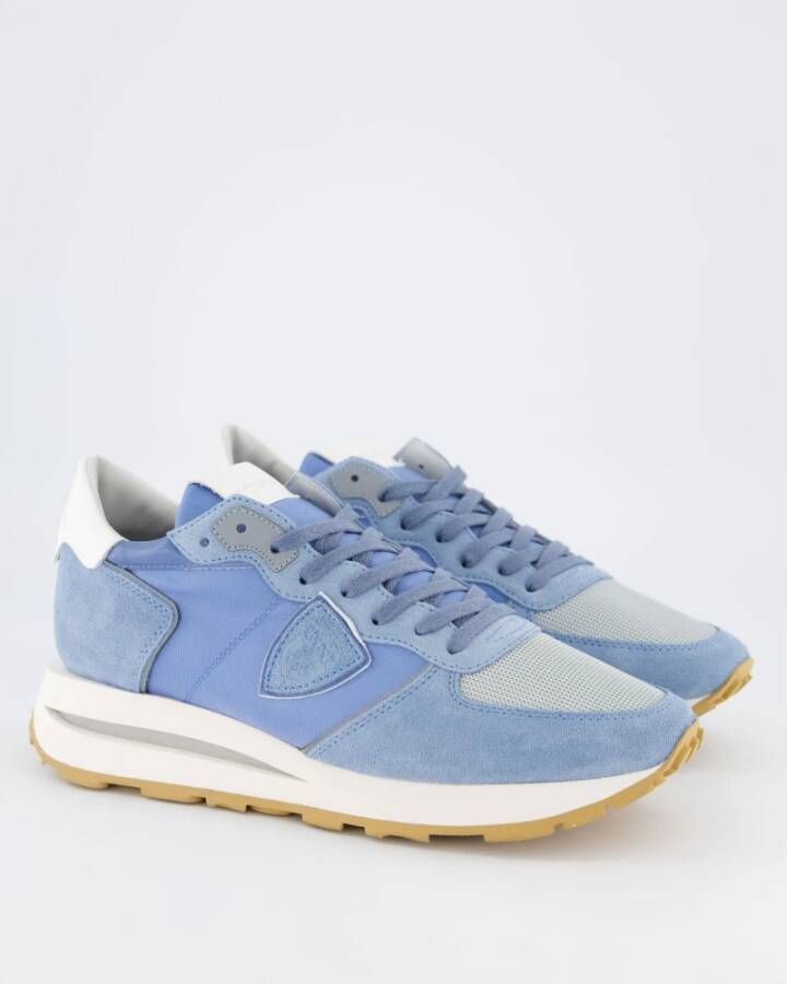 Philippe Model Stijlvolle Lage Top Sneakers Blue Heren