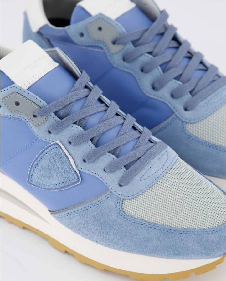 Philippe Model Stijlvolle Lage Top Sneakers Blue Heren