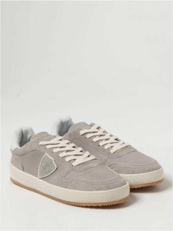 Philippe Model Stijlvolle Mixage Sneakers Gray Heren