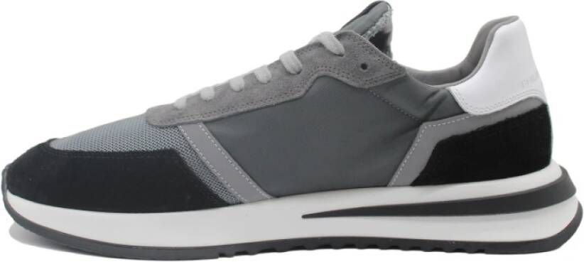 Philippe Model Stijlvolle Sneakers Anthracite Tropez Gray Heren