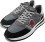 Philippe Model Stijlvolle Sneakers Anthracite Tropez Gray Heren - Thumbnail 3