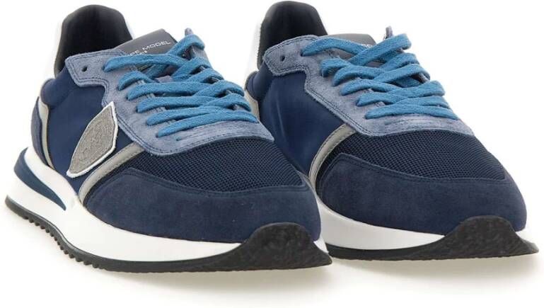 Philippe Model Stijlvolle Sneakers Blue Heren