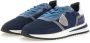 Philippe Model Blauwe Tropez 2.1 Sneakers met Contrasterende Details Blauw Heren - Thumbnail 8