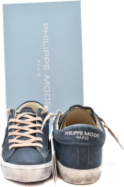 Philippe Model Stijlvolle Sneakers voor dagelijks gebruik Blue Heren