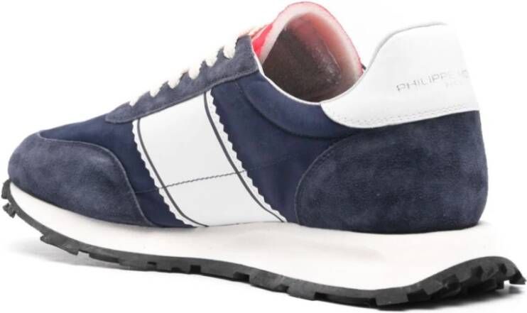 Philippe Model Stijlvolle Sneakers voor Mannen Blue Heren