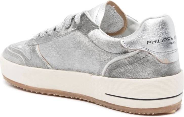 Philippe Model Stijlvolle Sneakers voor Mannen en Vrouwen Gray Dames