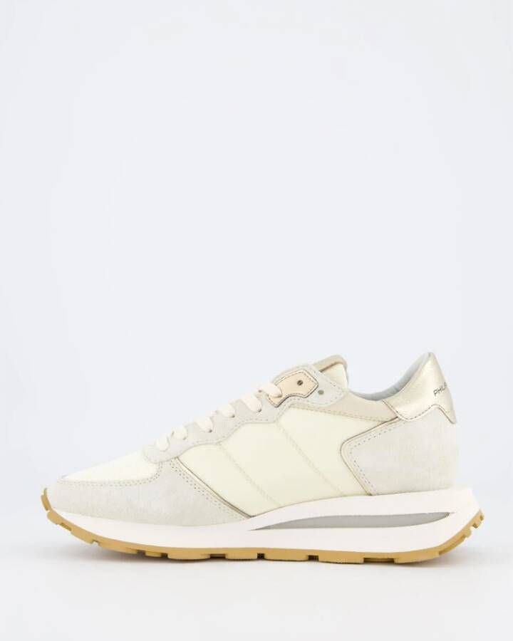 Philippe Model Stijlvolle Tropez Haute Low Sneakers Beige Dames