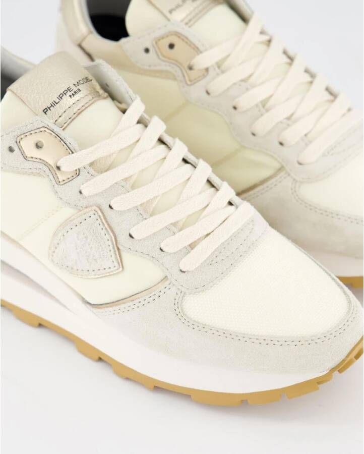 Philippe Model Stijlvolle Tropez Haute Low Sneakers Beige Dames