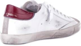 Philippe Model Suède Logo Sneakers Rubberen Zool White Heren