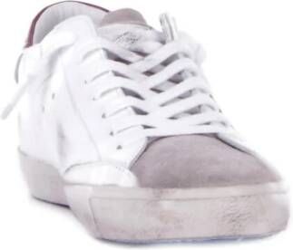 Philippe Model Suède Logo Sneakers Rubberen Zool White Heren