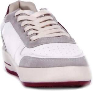 Philippe Model Suède Logo Sneakers Rubberen Zool White Heren