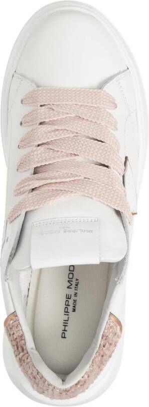 Philippe Model Tempel Sneakers met vetersluiting White Dames