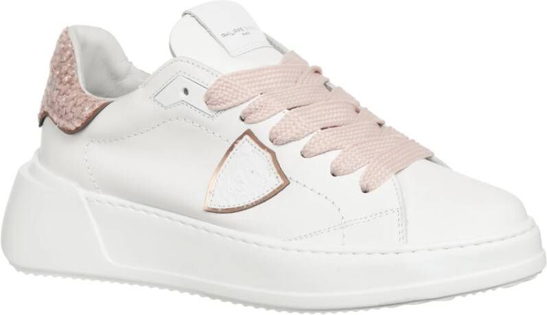 Philippe Model Tempel Sneakers met vetersluiting White Dames