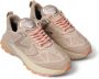 Philippe Model Trekking-geïnspireerde stoffen sneakers met Vibram zool Beige Dames - Thumbnail 2