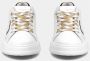 Philippe Model Witte Leren Sneaker met Vintage Velvet Detail White Dames - Thumbnail 5