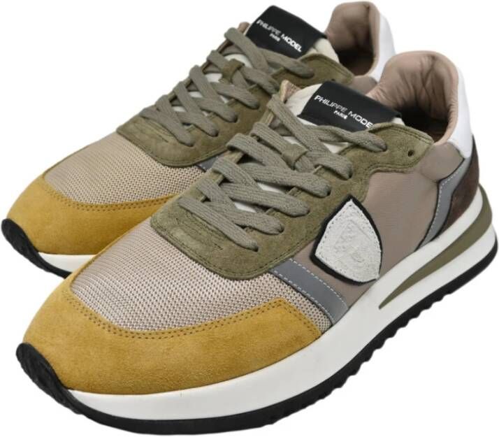 Philippe Model Tropez 2.1 Sneakers in Mosterd Taupe Multicolor Heren