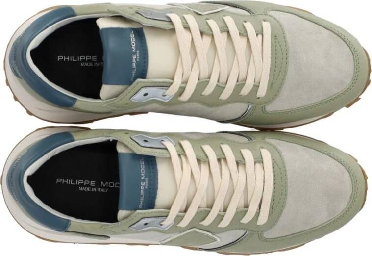 Philippe Model Tropez Haute Low Groen Sneaker Gray Heren