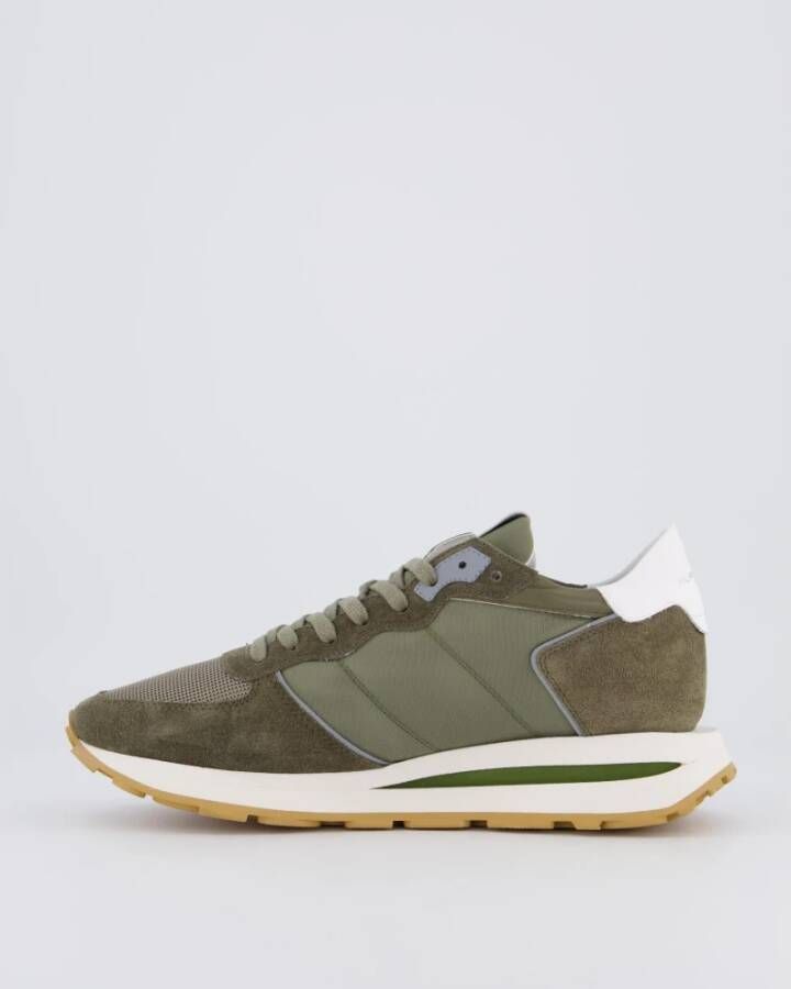 Philippe Model Tropez Haute Low Man Sneakers Green Heren