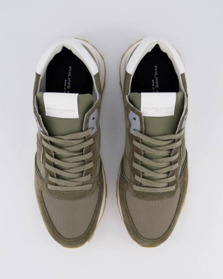 Philippe Model Tropez Haute Low Man Sneakers Green Heren