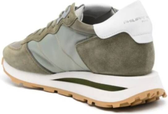 Philippe Model Tropez Leren Sneakers Mannen Green Heren