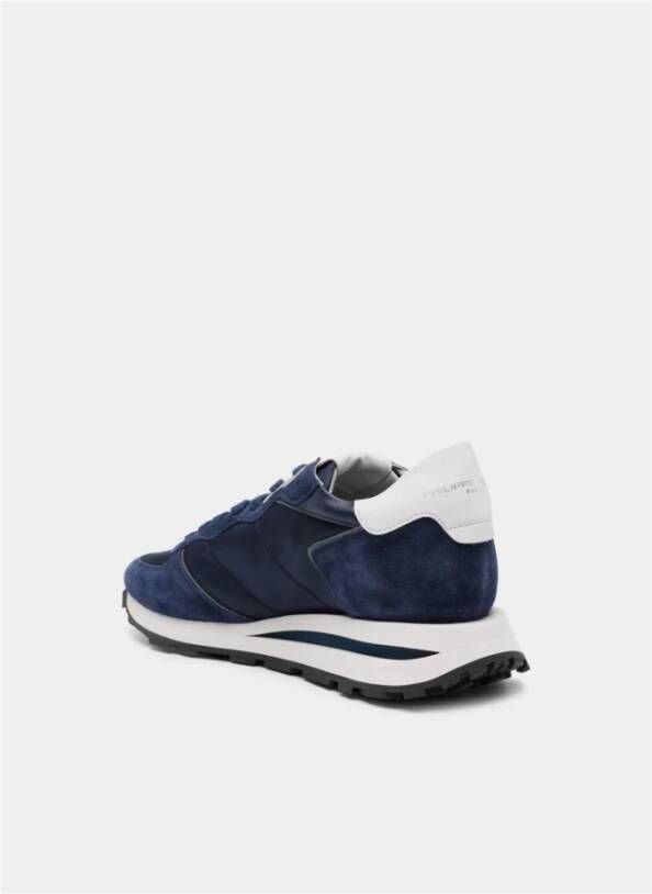 Philippe Model Stijlvolle Nylon Sneakers Blue Heren